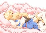  2girls alice_margatroid animal_ears blonde_hair kirisame_marisa non_(z-art) sleeping tail thighhighs touhou yuri 