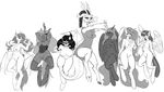  animal_genitalia anthro anthrofied arms_behind_back bat_pony black_hair breasts changeling crossgender discord_(mlp) draconequus drink equine female flutterbat_(mlp) fluttershy_(mlp) friendship_is_magic greyscale group hair half-closed_eyes horn horse kevinsano king_sombra_(mlp) legwear long_hair looking_at_viewer mammal monochrome my_little_pony nude open_mouth pony princess_celestia_(mlp) princess_luna_(mlp) pussy queen_chrysalis_(mlp) stockings tongue tongue_out twilight_sparkle_(mlp) unicorn winged_unicorn wings 