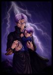  dragon_ball dragonball dragonball_z dual_persona future_trunks lightning time_paradox trunks_(dragon_ball) trunks_briefs 