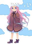  animal_hat bad_id bad_pixiv_id cat_hat hat long_hair megurine_luka megurine_luka_(toeto) pink_hair solo toeto_(vocaloid) uofang_(manbow) very_long_hair vocaloid 