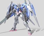  00_raiser 0_raiser dual_wielding gun gundam gundam_00 holding mecha no_humans sword weapon zefai 