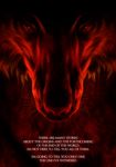  comic cover_page demon dog english_text fire hell invalid_color looking_at_viewer mammal red_lighting text were werewolf wolf 