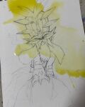  animal_focus commentary english_commentary gouging_fire highres mofinngram no_humans paint photo_(medium) pokemon pokemon_(creature) pokemon_focus traditional_media unfinished 