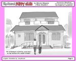  car comic dog english_text female great_dane greyscale hospital house human juicybrucie leash mammal mizuiro_megane monochrome pink_borders plain_background sketch text translated walking white_background 