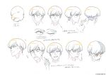  ! 1boy absurdres cigarette closed_eyes closed_mouth commentary_request highres holding holding_cigarette male_focus multiple_expressions official_art open_mouth production_art reference_sheet shaded_face short_hair smile solo super_no_ura_de_yani_suu_futari suzuki_(super_no_ura_de_yani_suu_futari) 