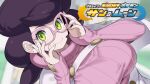 1girl big_hair breasts buttons capelet dutch_angle glasses green_eyes high-waist_skirt highres itolife large_breasts long_sleeves mature_female medium_skirt pencil_skirt pink-framed_eyewear pink_sweater pokemon pokemon_sun_and_moon purple_hair ribbed_sweater short_hair skirt smile solo sweater turtleneck turtleneck_sweater upper_body video_thumbnail white_capelet white_skirt wicke_(pokemon) youtube_video_thumbnail 