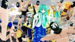  2019 3d_(artwork) abs anthro blue_eyes clothed clothing clouded_leopard digital_media_(artwork) electricity feline female fight green_hair hair hoodie human kemono leopard likulau lin_hu long_hair looking_at_viewer magic male malicekira mammal mostly_nude muscular muscular_male nekojishi open_mouth outside pantherine punch sanae_kochiya sin_sack smile spots standing tattoo tiger touhou wind 