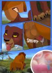 animal_genitalia animal_vulva arf-fra backsack balls bite bodily_fluids comic cum cum_in_vagina cum_inside disney duo english_text felid feline_genitalia feline_vulva female female_feral feral feral_on_feral feral_penetrated feral_penetrating feral_penetrating_feral from_behind_position genital_fluids genitals hi_res impregnation internal kiara_(the_lion_king) kovu_(the_lion_king) lion looking_pleasured male male/female male_feral mammal neck_bite orgasm ovum pantherine penetration sex sperm_cell text the_lion_king tongue tongue_out toony vaginal vaginal_penetration vulva