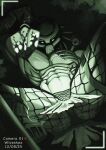 abs alien bleak_ambiance blood bodily_fluids bottomwear camera_view clothed clothing hi_res humanoid loincloth low-angle_view male mask melee_weapon muscular muscular_humanoid muscular_male night_vision partially_clothed pecs polearm predator_(franchise) spear weapon wiceshezz yautja