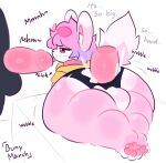 4_toes absurd_res anal anal_penetration anthro anus ass_up backsack balls bed bedroom bedroom_eyes big_butt bodily_fluids bottomwear bunymarch42 butt butt_focus clothed clothing cum cum_drip cum_in_ass cum_inside cum_on_penis cumshot digital_media_(artwork) dripping duo ejaculation english_text erection eyewear eyewear_on_head faceless_character faceless_male feet foot_fetish foot_focus fritz_(winteriris42) fur furniture genital_fluids genitals group hair half-closed_eyes hi_res hindpaw hoodie huge_butt humanoid_genitalia humanoid_penis hybrid lagomorph leporid licking lying male male/male male_penetrated male_penetrating male_penetrating_male mammal narrowed_eyes open_mouth oral orgasm pants pawpads paws penetration penile penis penis_lick pink_body pink_fur plantigrade pounding_ass presenting rabbit rear_view seductive sex shorts side_view simple_background size_difference solo spread_butt spreading sunglasses sunglasses_on_head tail teasing text thick_thighs toes tongue topwear torn_bottomwear torn_clothing torn_pants torn_shorts trio wearing_sunglasses white_body white_fur wide_hips wobbling