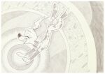 101_dalmatian_street 101_dalmatians abstract_background border canid canine canis collar dalmatian disney dolly_(101_dalmatians) domestic_dog female feral floating fur graphite_(artwork) happy hi_res line_art mammal markings monochrome profile sherwoodwhisper sketch smile solo spots spotted_body spotted_fur traditional_media_(artwork) white_border
