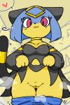 2026 2:3 anthro ardest black_clothing breath choker clothed clothing clothing_lift detailed_background dress dress_lift felid feline female front_view genitals heart_symbol jewelry looking_at_viewer looking_down looking_down_at_viewer low-angle_view mammal musk necklace pal_(species) palmorph palworld pants_around_thighs partially_clothed pocketpair sekhmet_(pal) solo standing vulva yellow_body
