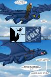 2025 belly big_belly black_claws blue_arms blue_body blue_tail blue_wings claws comic dialogue dragon dragonczech dreamworks duo endosoma english_text european_mythology feral feral_pred flying fully_inside fury_(httyd) hi_res how_to_train_your_dragon human human_prey licking licking_lips male mammal mythological_creature mythological_scalie mythology riding saddle safe_vore scalie sky skyscape swallowing tail talking_feral text tongue tongue_out vore western_dragon willing_prey wings yellow_eyes