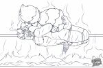 anthro apple apple_in_mouth cannibalism character_prepared_as_food cooking feet fellatio fireplace food fruit genitals imminent_death implied_cannibalism kuma_kun male oral penile penis plant sex solo spitroast torture