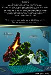 1_eye 4_fingers aether_(strawberryoverlord) alien ben_10 black_body blue_background cartoon_network circuit_markings claws comic countershading cover cover_art cover_page duo english_text fan_character fingers galvanic_mechamorph glistening glistening_body goo_creature green_markings hi_res holding_shoulder light lighting lumen_fox malware_(ben_10) markings metallic_body not_furry red_markings shaded silver_countershading simple_background star_(marking) text tools white_body white_countershading wrench