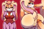 2023 anthro anus balls bodily_fluids butt clothed clothing digital_drawing_(artwork) digital_media_(artwork) erection female floppy_ears front_view genital_fluids genitals glans group hi_res human kiss_on_penis kissing lagomorph leaking_precum leporid lop_ears male male/female mammal mayghely panties panties_down partially_clothed penile penis precum rabbit rear_view saliva saliva_on_penis sega smile sonic_the_hedgehog_(series) tail underwear underwear_down vanilla_the_rabbit vulva