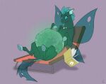 2025 abdominal_bulge arthropod beach_chair book changeling_(mlp) convexpert dropping_book dropping_object equid equine fan_character fangs female feral fetal_movement fetus friendship_is_magic hasbro hi_res hole_(anatomy) hooves horse hybrid insect lying mammal my_little_pony nude on_back open_mouth pregnant pregnant_female signature solo tail teeth text translucent translucent_belly wide_eyed wings