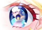  1boy 1girl blonde_hair blue_eyes close-up commentary_request cure_friendy determined enishidayuu eye_reflection eyelashes highres inukai_iroha light_blush magical_boy precure reflection toyama_satoru_(magical_boy) wonderful_precure! 
