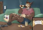 absurd_res alcohol asinus beer belly beverage chopsticks cigar container controller_on_furniture cookie cup donkey ear_growth electronics english_text equid equine feet feet_up food forced forced_transformation fortune fortune_cookie fur fur_growth game_console glass glass_container glass_cup growth hawkin hi_res hooves ignored_instructions male mammal mind_alteration smoking smoking_cigar solo tail tail_growth takeout_box text transformation transformation_through_magic transformaytion transformaytion2026