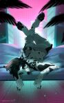 2026 absurd_res anthro biped butt canid canine canis claws clothed clothed_anthro clothed_female clothing digital_drawing_(artwork) digital_media_(artwork) domestic_dog feet female fingers front_view fur hair hi_res lying mammal omesore on_front solo spots tail toes