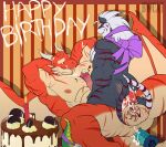 2_horns abs absurd_res anal anal_penetration anthro balls barazoku black_body bodily_fluids bwcat cake cowgirl_position cum cum_drip cum_in_ass cum_inside cum_on_face cum_strand dessert dildo dildo_in_ass dildo_insertion dragon dripping duo erection eyes_closed felid feline food foreskin from_front_position genital_fluids genitals griffin_(awpdragon) grin hands_behind_head hi_res horn lying male male/male mammal muscular mythological_creature mythological_scalie mythology object_in_ass on_back on_bottom on_partner on_top penetration penile penile_penetration penis penis_between_pecs penis_in_ass red_stripe retracted_foreskin scalie scar sex sex_toy sex_toy_in_ass sex_toy_insertion small_bottom_large_top smile three-quarter_view tongue tongue_out wings