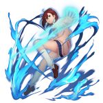  1girl artist_request ayase_momo blue_skirt bow bowtie brown_eyes brown_hair brown_shoes closed_mouth commentary crossed_bangs dandadan earrings english_commentary fighting_stance floating_earrings from_side full_body game_asset grand_summoners gyaru hair_behind_ear hair_between_eyes jewelry kami_high_school_uniform kneehighs leg_up legs long_sleeves looking_at_viewer loose_bowtie loose_socks medium_hair microskirt miniskirt official_art open_hand outstretched_hand pink_sweater pleated_skirt red_bow red_bowtie red_eyes school_uniform serious shirt shoes short_hair simple_background skirt socks solo sweater thick_eyebrows thighs third-party_source transparent_background water white_shirt white_socks wing_collar 