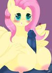 &lt;3 anthro anthrofied big_breasts blush breasts cbatie11 cum duo equine erection faceless_male female fluttershy_(mlp) friendship_is_magic fur hair horse huge_breasts male mammal my_little_pony nipples pegasus penis pink_hair pony purple_background sex straight titfuck wings yellow_fur 
