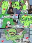 against_surface anthro anthro_on_anthro balls bassilixxx23 black_sclera blush bodily_fluids brown_body comic domestic_rabbit duo eyelashes female female_penetrated fur genitals green_body green_fur heart_eyes heart_symbol hi_res hoppy_hopscotch lagomorph leporid looking_pleasured male male/female male_penetrating male_penetrating_female mammal markings mob_entertainment mustelid nipples nude oryctolagus otter penetration penile penile_penetration penis penis_in_vagina poppy_playtime rabbit ring_(marking) ringed_tail saliva sex shower smiling_critters spanish_text striped_markings striped_tail stripes tail tail_markings text tongue tongue_out translated vaginal vaginal_penetration