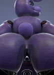 2026 3_toes 3d_(artwork) absurd_res animatronic anthro areola big_areola big_breasts bonnie_(fnaf) bow_tie breasts buckteeth clitoris crossgender dark_areola dark_nipples digital_media_(artwork) eyebrows feet female five_nights_at_freddy's full-length_portrait genitals glistening glistening_body gradient_background hi_res huge_areola huge_breasts huge_filesize lagomorph leporid long_ears machine mammal mtf_crossgender navel nipples portrait puffy_nipples purple_areola purple_body purple_eyebrows purple_eyes purple_nipples rabbit red_bow_tie robot robot_anthro scottgames simple_background solo standing teeth thick_thighs toes vulva wide_hips