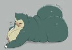 2026 3_fingers anthro areola big_breasts big_butt biped blue_body blush bodily_fluids breasts butt claw_fingers claws digital_drawing_(artwork) digital_media_(artwork) eyelashes eyes_closed female female_anthro fingers generation_1_pokemon glistening glistening_butt grey_background hand_above_breast hand_on_breast hand_on_own_breast hewa hi_res huge_breasts huge_butt lying mammal multicolored_body musk nintendo nipples nude nude_anthro nude_female on_side onomatopoeia open_mouth orange_areola orange_nipples pokemon pokemon_(species) simple_background snorlax solo sound_effects sweat sweaty_body sweaty_breasts sweaty_butt tan_body teeth text thick_thighs two_tone_body white_claws wide_hips