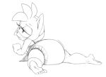 2019 accessory amy_rose anthro backless_dress barefoot blush bottomwear clothed clothing diaper diaper_under_clothing diaper_under_dress diaper_under_skirt dress eulipotyphlan eyelashes feces feet female hair hair_accessory hairband half-closed_eyes hedgehog lying mammal monochrome motion_lines narrowed_eyes on_front open_mouth pooping rear_view sega skirt soiled_diaper soiling soiling_diaper solo sonic_the_hedgehog_(series) sophiepoof tongue tongue_out unclean_diaper used_diaper using_diaper wearing_diaper