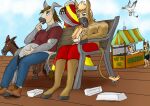 absurd_res anthro asinus avian belly bench bird clothed clothing corruption donkey duo eating equid equine feral food fur fur_growth growth gull hawkin hi_res hot_dog lari larid littering male mammal mane pier seagull_beach sitting snout snout_growth species_transformation swimwear tail tail_growth topless topless_male torn_clothing torn_shoes transformation transformaytion transformaytion2026 vegetarian