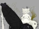 4:3 arm_hair aroused balls belly big_balls big_belly big_butt big_penis bodily_fluids body_hair butt butt_hair butt_tattoo cross_(marking) crown cum dripping facial_hair fart flies_for_smell fur fur_markings genital_fluids genitals gurgling_balls hairy hairy_balls headgear hi_res huge_penis hyper hyper_genitalia hyper_penis male markings marpyfarts max_(marpyfart) max_(marpyfarts) moobs nipples overweight overweight_male penis pubes santhro simple_background slightly_chubby smelly smile solo standing stray_pubes sweat tattoo