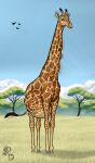 2025 absurd_res ambiguous_gender avian belly big_belly bird black_tail_tip brown_eyes brown_spots cloud dipstick_tail dragonczech feral fully_inside giraffe giraffid grass group hi_res human human_prey licking_tongue long_neck mammal markings mass_vore multiple_prey neck_bulge plant spots swallowing tail tail_markings tan_body tan_ears tan_legs tan_tail tree unseen_prey vore watermark