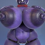 1:1 2026 3d_(artwork) animatronic anthro areola big_areola big_breasts big_nipples bonnie_(fnaf) bow_tie breasts buckteeth clitoris crossgender dark_areola dark_nipples digital_media_(artwork) eyebrows feet female five_nights_at_freddy's full-length_portrait genitals glistening glistening_body gradient_background hi_res huge_areola huge_breasts huge_filesize huge_nipples lagomorph leporid long_ears machine mammal mtf_crossgender navel nipples portrait puffy_nipples purple_areola purple_body purple_eyebrows purple_eyes purple_nipples rabbit red_bow_tie robot robot_anthro scottgames simple_background solo standing teeth thick_thighs vulva wide_hips