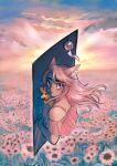 animal_humanoid anime_style bell boxing_gloves cat_humanoid charm_(jewelry) clothing deltarune detailed_background dress duo ear_tuft felid felid_humanoid feline feline_humanoid female feral flower fur hair handwear hi_res humanoid mammal mammal_humanoid mori-utdr mouse mouse_ears murid murine orange_(deltarune) pink_(deltarune) pink_body pink_clothing pink_dress pink_fur pink_hair plant rodent seven_flowers sunflower sunset tuft undertale_(series)