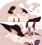 2025 2_horns 2koma 5_fingers alcina_dimitrescu areola arm_tuft big_areola big_breasts big_iris big_nipples black_clothing black_eyebrows black_gloves black_hair black_handwear black_hat black_headwear black_sun_hat black_text blue_eyes blush blush_lines blushing_profusely bodily_fluids body_blush breast_blush breast_grab breast_play breast_suck breastmilk breasts brown_eyebrows brown_hair canon_x_oc capcom cheek_tuft cigarette cigarette_holder cigarette_smoke claws clothing collarbone comic dark_body dark_fur dark_hair demon demon_humanoid digital_drawing_(artwork) digital_media_(artwork) ear_piercing ear_ring ear_tuft ears_aside ellipsis english_description eyebrow_through_hair eyebrows eyelashes eyes_mostly_closed eyeshadow facial_tuft female female_human female_on_humanoid finger_claws fingers fur fur_tuft glistening glistening_areola glistening_body glistening_breasts glistening_face glistening_skin gloves group group_sex hair hand_on_another's_breast hand_on_breast handwear hat hat_only headgear headgear_only headwear headwear_only holding_cigarette holding_object horn horned_humanoid huge_areola huge_breasts human human_on_human human_on_humanoid humanoid interspecies intraspecies iris jewelry kiss_mark kiss_mark_on_face lactating light_body light_hair light_nipples light_skin lips long_eyebrows long_eyelashes looking_at_another looking_at_another's_breasts looking_at_breasts looking_at_partner looking_down looking_down_at_another looking_down_at_breasts looking_down_at_partner looking_pleasured makeup male male/female male_human male_humanoid male_on_human mammal mature_female mature_human milk milk_on_breasts milk_on_face mmf mmf_threesome monotone_hair mostly_nude mostly_nude_female mostly_nude_human mostly_nude_male multicolored_body multicolored_ears multicolored_fur multicolored_horn narrowed_eyes necklace nipples no_pupils not_furry nude nude_humanoid nude_male one_eye_closed pale_skin pendant piercing pink_areola pink_blush pink_eyeshadow pink_nipples pointy_nose polygonal_speech_bubble profanity puffy_areola pupils purple_body purple_ears purple_fur purple_horn red_blush red_body red_claws red_ears red_fur red_horn red_lips red_pupils red_sclera resident_evil ring_piercing russian_text sex short_hair shoulder_tuft simple_background smile smoke speech_bubble sucking sun_hat sun_hat_only teazynekit text thick_eyebrows thick_lips three-quarter_view threesome translation_request translucent translucent_hair trio tuft two_tone_body two_tone_ears two_tone_fur two_tone_horn white_background white_eyebrows white_eyelashes white_eyes white_sclera white_speech_bubble yellow_eyes