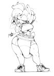 anthro athletic_wear big_breasts big_diaper blush bodily_fluids bottomwear breasts breath casual_soiling clothed clothing diaper diaper_fetish diaper_peekage diaper_under_clothing eulipotyphlan eyelashes eyes_closed fan_character feces female footwear hair hedgehog hi_res mammal monochrome motion_lines navel pooping sagging_diaper sega shirt shoes shorts signature sneakers soiled_diaper soiling soiling_diaper solo sonic_the_hedgehog_(series) sophie_(argento) sophiepoof spandex spandex_shorts sweat sweat_rag t-shirt tail thick_thighs tied_hair tight_bottomwear tight_clothing tight_shorts topwear unclean_diaper under_boob used_diaper using_diaper wearing_diaper wiping_sweat