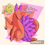 1:1 2026 ambiguous_gender bell canid canine deltarune duo elemental_creature feral flora_fauna floradinn fox fur kaypawz leaf mammal netskie orange_body orange_fur plant scalie sitting smile text tilde_after_text undertale_(series)