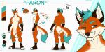 2025 2:1 4_toes 5_fingers anthro artist_name black_nose blue_body blue_fur bulge bust_portrait canid canine claws digital_media_(artwork) dipstick_ears dipstick_tail ear_markings ear_piercing ear_ring english_text facial_markings faron_(faronthefox) feet fingers fluffy fluffy_tail fox front_view fur geometric_background gloves_(marking) grid_background head_markings hi_res humanoid_hands inner_ear_fluff leg_markings male mammal markings model_sheet multicolored_body multicolored_ears multicolored_fur multiple_angles navel nliiz nude orange_body orange_fur pattern_background pawpads piercing plantigrade pointy_ears portrait prick_ears pronouns rear_view red_fox ring_piercing side_view simple_background smile smirk snout snout_markings socks_(marking) solo tail tail_markings text toe_claws toes true_fox tuft turquoise_hair whiskers