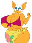 2023 anthro bat big_breasts big_butt bikini breasts butt child_bearing_hips clothed clothing female fur hi_res huge_breasts huge_butt hyper hyper_breasts ineffective_clothing mammal momijizx rouge_the_bat sega skimpy sonic_the_hedgehog_(series) swimwear two-piece_swimsuit wide_hips
