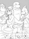 anthro aquatic balls bondage_gear bondage_gloves bound captured caught cetacean chastity_device chastity_piercing chin_piercing clothed clothing collar cuff_(restraint) dolphin ear_piercing eyebrow_piercing facial_piercing fin fin_piercing fish flaccid forced forced_chastity furgonomic_piercing furgonomics genital_piercing genitals group guiche_piercing handwear hyena kidnapping leash lock locked_bondage makootter makootter_(character) male male/male mammal mitts monochrome mustelid nervous nipple_piercing nipples nose_piercing nude oceanic_dolphin orca otter padlock padlocked_bondage_cuffs padlocked_bondage_gloves padlocked_wrist_cuffs paw_pose penis penis_piercing piercing pose prince's_wand prince_albert_piercing restraints scrotum_piercing septum_piercing shark shaving_fur shaving_head slave submissive toothed_whale wrist_cuffs zipper