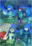 alfonso_memes_inojosa amphibian angry anthro big_hands blue_hair bodily_fluids bottomwear breasts brown_bottomwear brown_clothing brown_pants butt chibi clothing comic crying dialogue duo eye_contact eyelashes eyes_closed featureless_breasts featureless_crotch female female_anthro forest freckled_face freckles frog glowing glowing_eyes grass green_clothing green_hoodie green_topwear hair hi_res hoodie horizontal_pupils human long_hair looking_at_another male male_human mammal medium_breasts navel night nude open_mouth outside pants plant pupils sad sky spanish_text standing tears text thick_thighs topwear torn_bottomwear torn_clothing torn_pants translation_request tree wide_hips