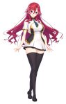  >:( 1girl angry black_thighhighs blue_eyes blue_necktie blush breasts closed_mouth dress frown full_body game_asset gold_trim hair_between_eyes highres large_breasts large_variant_set loafers long_hair looking_at_viewer necktie non-web_source official_art red_hair satou_takumi school_uniform self-datamine sephilia_grandeel shinsou_kenki_arch_saver shoes short_dress short_sleeves simple_background skirt solo standing tachi-e thighhighs transparent_background v-shaped_eyebrows variant_set zettai_ryouiki 