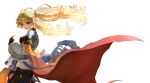  1girl absurdres ass bandaid bandaid_on_cheek bandaid_on_face black_bodysuit blonde_hair blue_eyes bodysuit breasts commentary_request fang foxrain goddess_of_victory:_nikke highres impossible_bodysuit impossible_clothes jacket jacket_partially_removed laplace_(nikke) laplace_(ultimate_hero)_(nikke) long_hair open_mouth small_breasts smile solo white_background white_jacket 