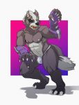  abs anthro bernbirk bulge canine claws clothed clothing eye_patch eyewear male mammal muscular nintendo skimpy solo star_fox video_games wolf wolf_o&#039;donnell 
