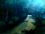  forest game_asset grass nature night no_humans non-web_source official_art outdoors path rural self-datamine subarashiki_hibi tree variant_set 