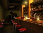  bar_counter bottle counter day game_asset grand_piano indoors instrument no_humans non-web_source official_art piano self-datamine stool subarashiki_hibi variant_set 