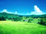  bench cloud game_asset horizon night no_humans non-web_source official_art outdoors rural scenery self-datamine sky subarashiki_hibi tree variant_set 