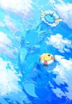  afloat animal_focus cetacean_tail commentary fins fish_tail forked_tail head_fins highres innertube natu_a0z0ra no_humans ocean on_innertube pokemon pokemon_(creature) pokemon_focus psyduck swim_ring tail untranslatable_commentary vaporeon water 